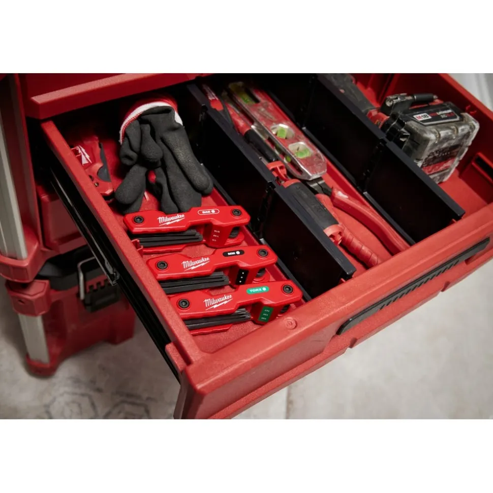 Milwaukee 8-Key Folding Hex Key Set - Metric 48-22-2182