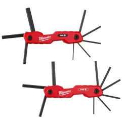 Milwaukee 17-Key Folding Hex Key Sets - SAE/Metric 48-22-2183