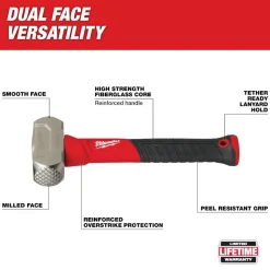 Milwaukee 2lb Fiberglass Drilling Hammer 48-22-9311