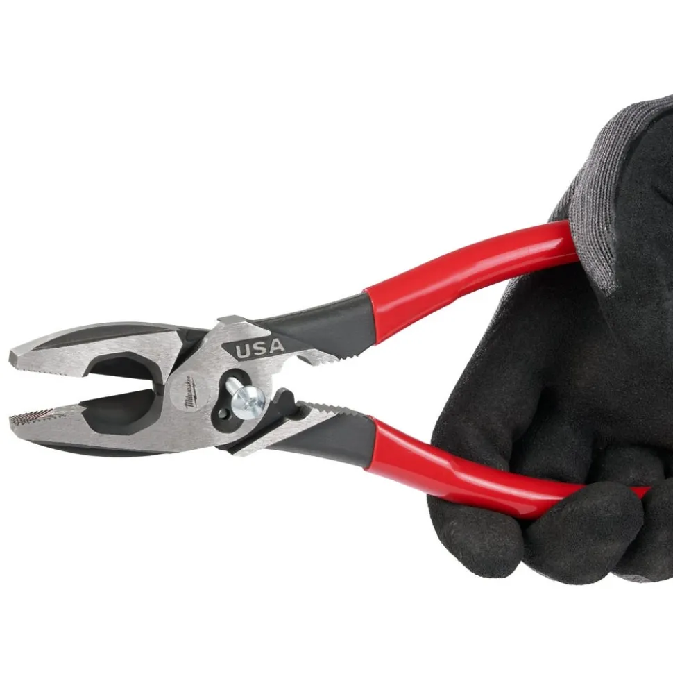 Milwaukee 9" Lineman's Dipped Grip Pliers w/ Crimper & Bolt Cutter (USA) MT500C