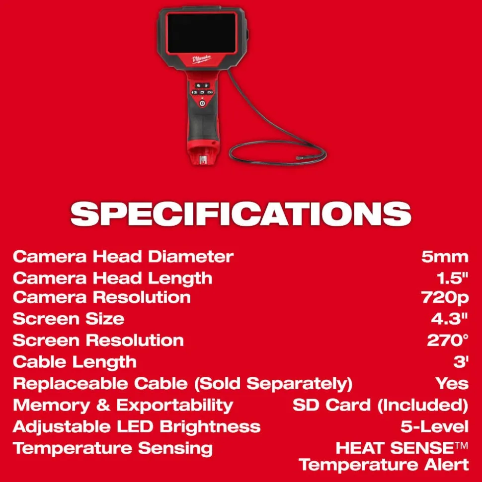 Milwaukee M12 Auto Technician Borescope 3150-20
