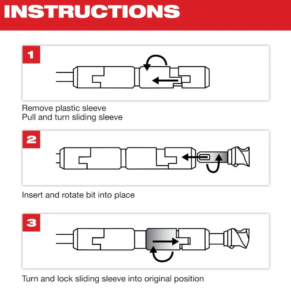 Milwaukee 15" MAX-LOK SDS MAX Extension 48-20-6951