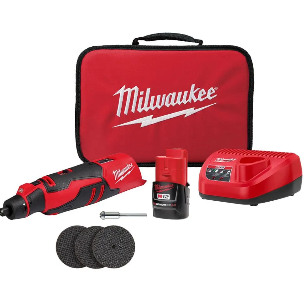 Milwaukee M12 Brushless Rotary Tool Kit 2525-21