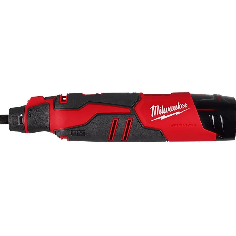 Milwaukee M12 Brushless Rotary Tool Kit 2525-21