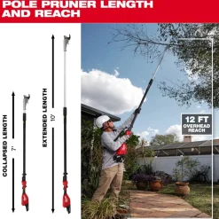 Milwaukee M18 Brushless Telescoping Pole Pruning Shears 3008-20