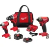 Milwaukee M18 Compact Brushless 2-Tool Combo Kit w/ M18 FUEL SURGE 1/4" Hex Hydraulic Driver