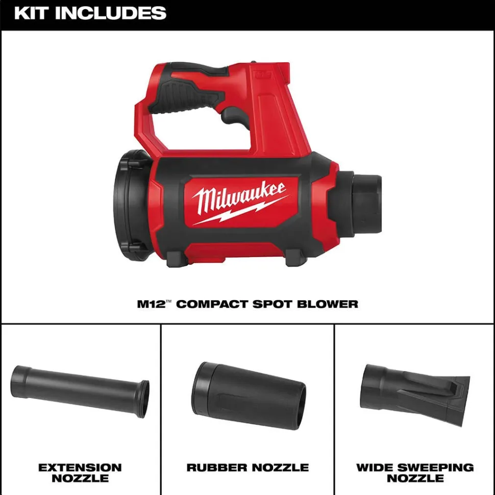 Milwaukee M12 Compact Spot Blower 0852-20