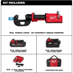 Milwaukee M18 FORCE LOGIC 12T Kearney Linear Crimper 2878K-22