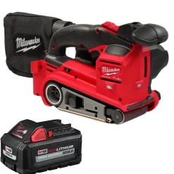 Milwaukee M18 FUEL Belt Sander + High Output XC6.0 Battery Bundle KIT-2832-20-48-11-1865