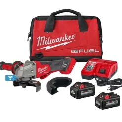 Milwaukee M18 FUEL 5" Braking Grinder Paddle Switch w/ One-Key, No Lock (6.0Ah) Kit 2882-22