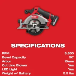 Milwaukee M12 FUEL 5-3/8