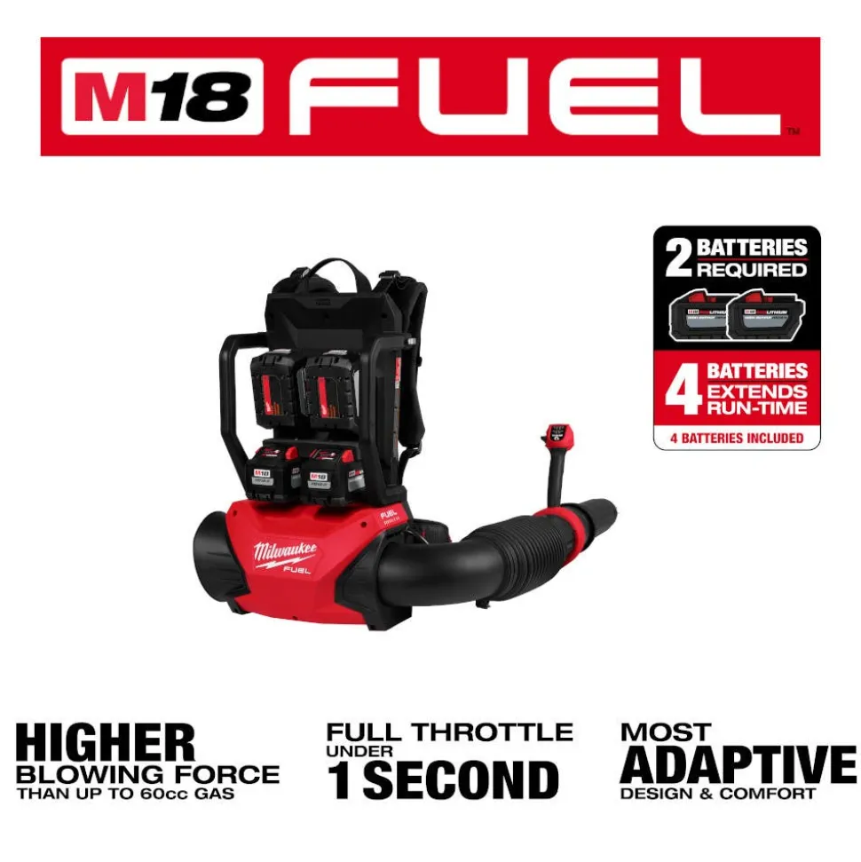 Milwaukee M18 FUEL Dual Battery Backpack Blower Kit 3009-24HD