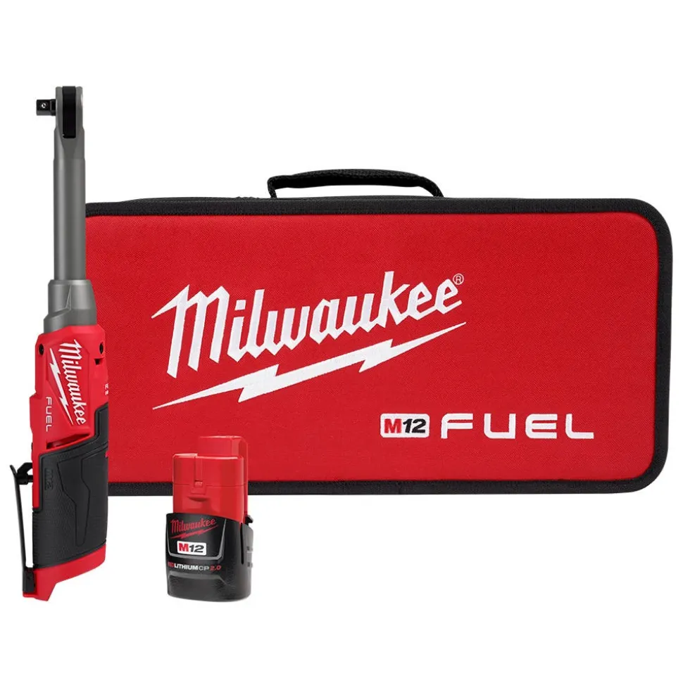 Milwaukee M12 FUEL 3/8" Extended Reach High Speed Ratchet Kit 2569-21