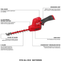 Milwaukee M12 FUEL 8" Hedge Trimmer (Tool Only) 2533-20