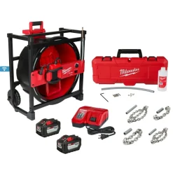 Milwaukee M18 FUEL High Speed Chain Snake Kit for 1-1/2" - 4" Pipes 2819-22