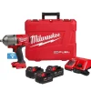 Milwaukee M18 FUEL High Torque Impact Wrench 1/2" Pin Detent ONE-KEY + XC5.0 Oil Resistant Battery Bundle KIT-2862-22R-48-11-1850R