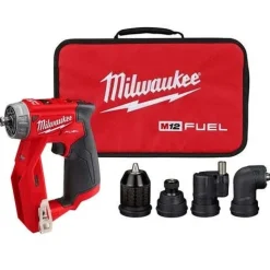 Milwaukee M12 FUEL Installation Drill/Driver & SURGE 1/4" Hex Hydraulic Driver Bare Tool Bundle