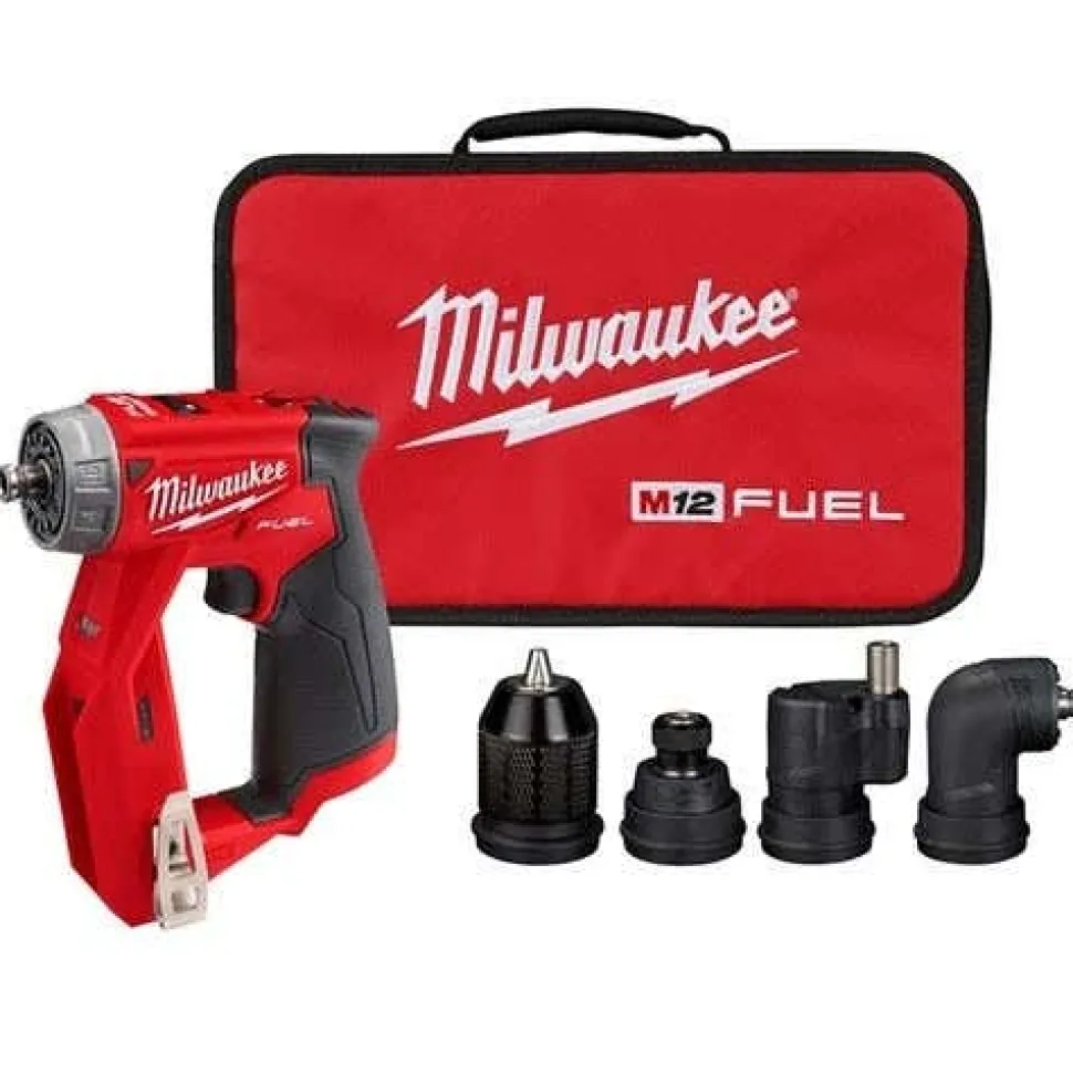 Milwaukee M12 FUEL Installation Drill/Driver & SURGE 1/4" Hex Hydraulic Driver Bare Tool Bundle