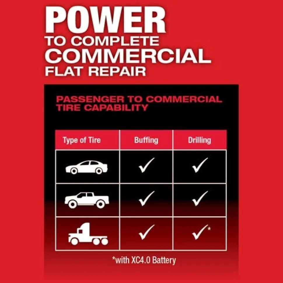 Milwaukee M12 FUEL Low Speed Tire Buffer 2409-20