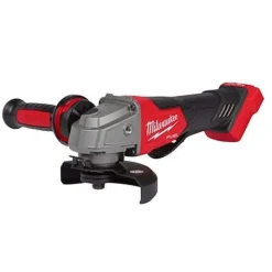 Milwaukee M18 FUEL 5" No-Lock Paddle Switch Angle Grinder, 3/8" Mid-Torque Friction Ring Impact Wrench & Bluetooth Speaker Bare Tool Bundle