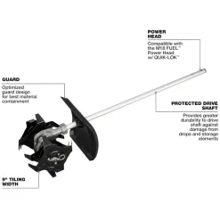 Milwaukee M18 FUEL QUIK-LOK Cultivator Attachment 49-16-2739