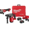 Milwaukee M18 FUEL 1" SDS Plus Rotary Hammer Kit & M18 FUEL 4-1/2" / 5" Variable Speed Braking Grinder, Paddle Switch No-Lock