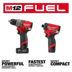 Milwaukee M12 FUEL 2-Tool Combo Kit & M12 FUEL 3