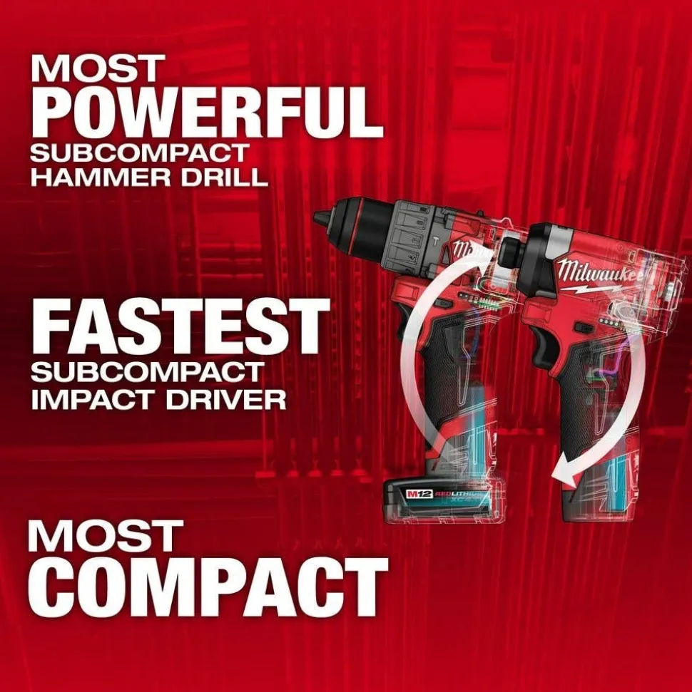 Milwaukee M12 FUEL 2-Tool Combo Kit & M12 FUEL 3" Compact Cut Off Tool