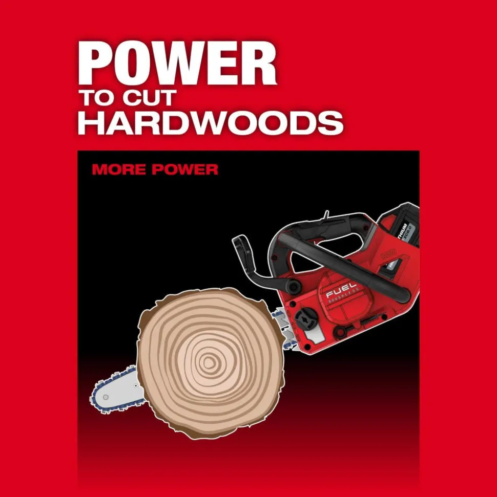 Milwaukee M18 FUEL 14" Top Handle Chainsaw Two Battery Kit 2826-22T