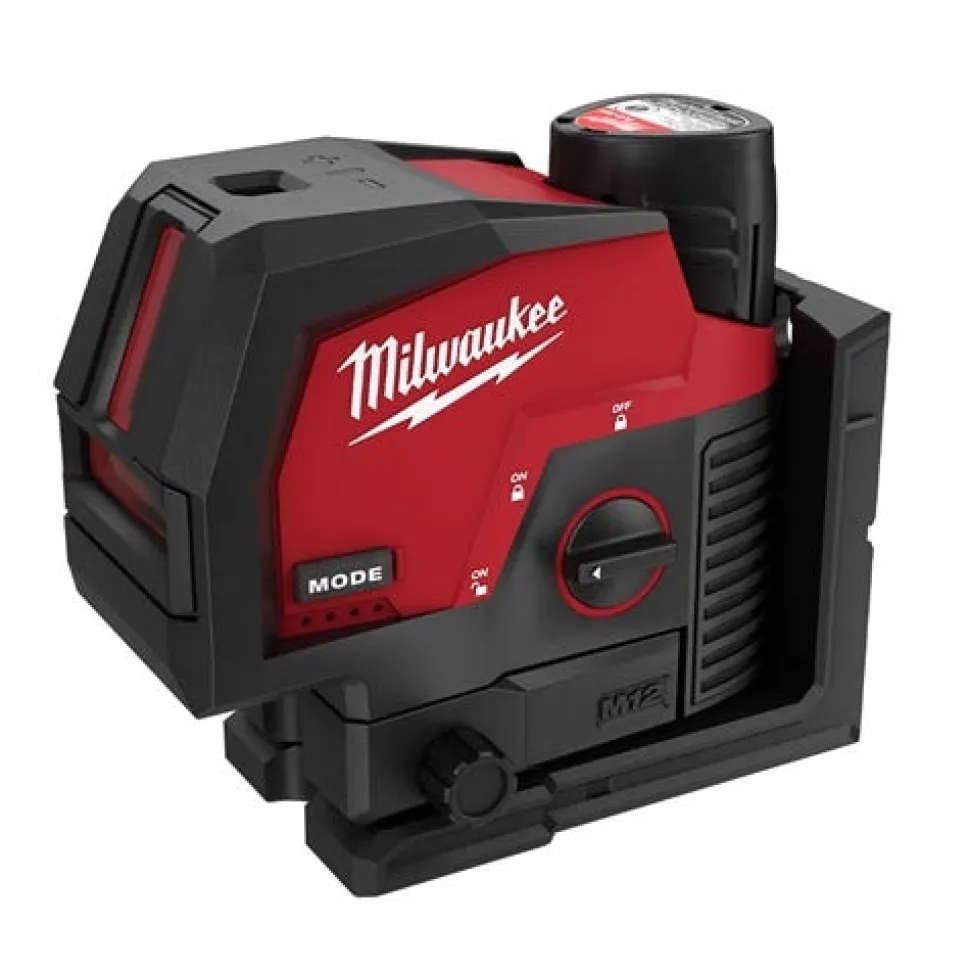 Milwaukee M12 Green Cross Line & Plumb Points Laser Kit 3622-21