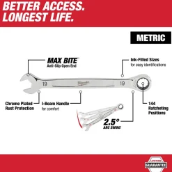 Milwaukee 24MM Metric Ratcheting Combination Wrench 45-96-9324