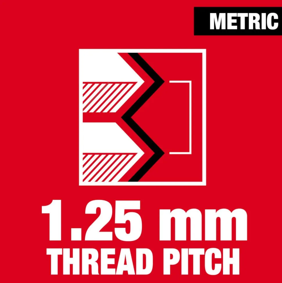 Milwaukee M8-1.25 mm 1-Inch Hex Threading Die 49-57-5343