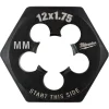 Milwaukee M12-1.75 mm 1-Inch Hex Threading Die 49-57-5358