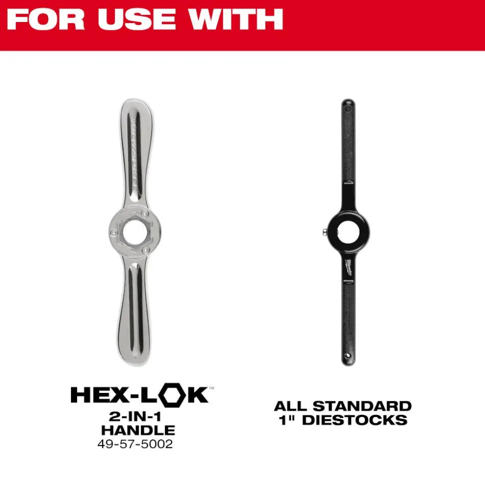 Milwaukee M3-0.50 mm 1-Inch Hex Threading Die 49-57-5311