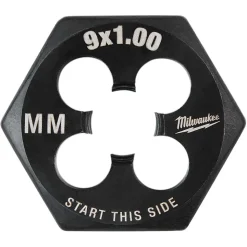 Milwaukee M9-1.00 mm 1-Inch Hex Threading Die 49-57-5349