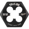 Milwaukee M9-1.25 mm 1-Inch Hex Threading Die 49-57-5347