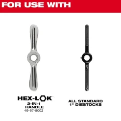 Milwaukee M5-0.90 mm 1-Inch Hex Threading Die 49-57-5328