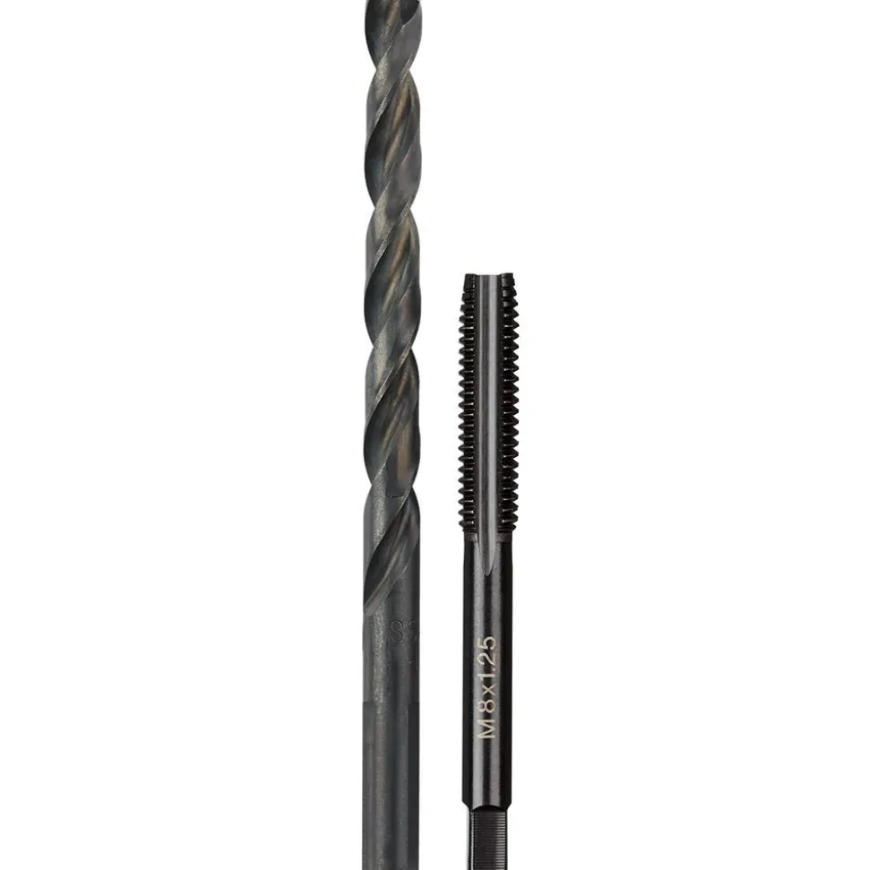 Milwaukee M8-1.25 mm Straight Flute Plug Tap & H Drill Bit 49-57-5543