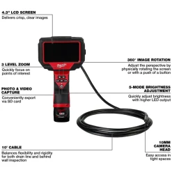 Milwaukee M12 M-Spector 360 10' Inspection Camera 2324-21