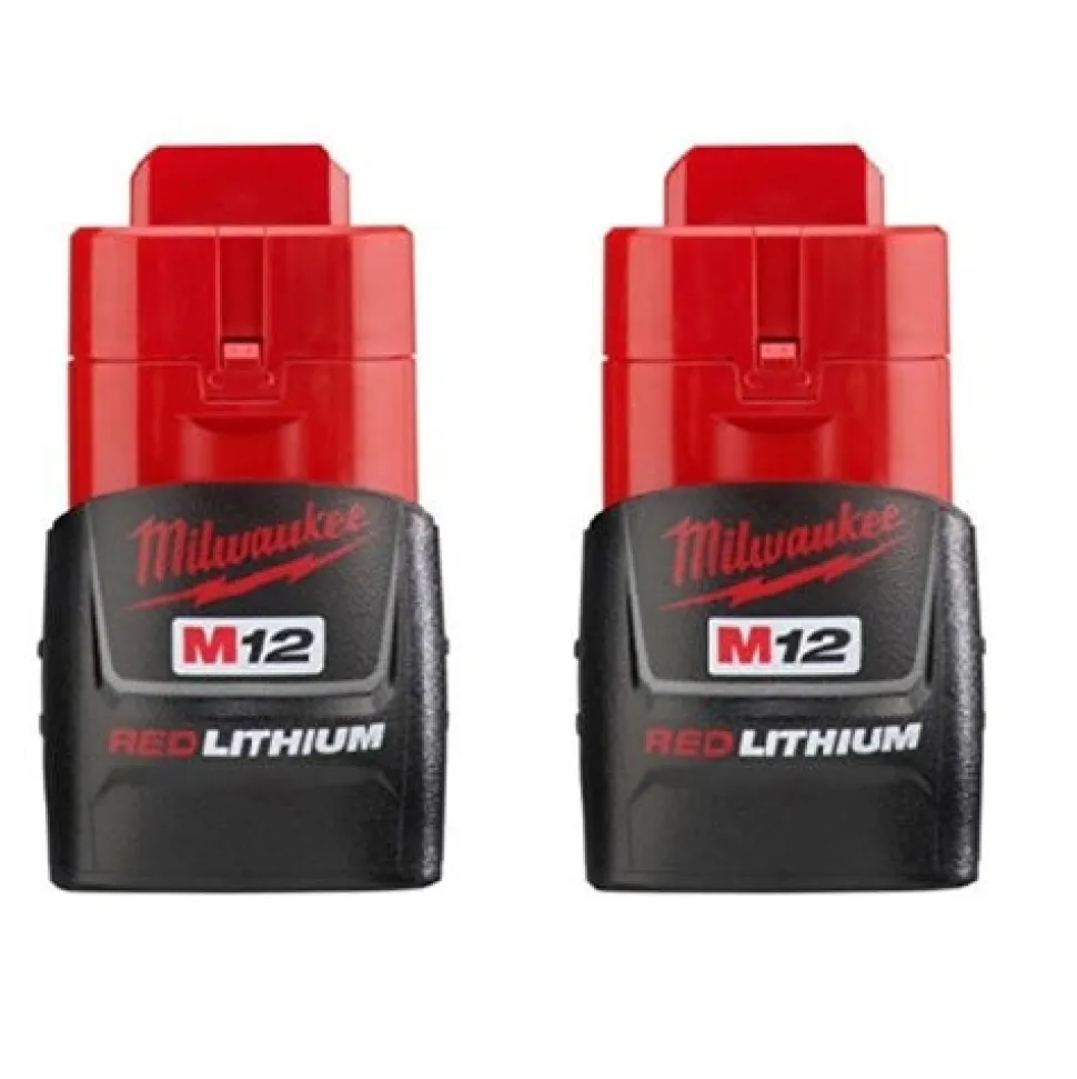 Milwaukee M12 Redlithium CP 1.5Ah Battery (2 Pack) 48-11-2411