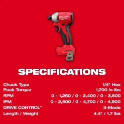Milwaukee M18 4 Tool Combo Kit 3693-24CX