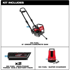 Milwaukee MX FUEL 6" Green Concrete Early Entry Saw Walk-Behind Kit MXF316-2XC