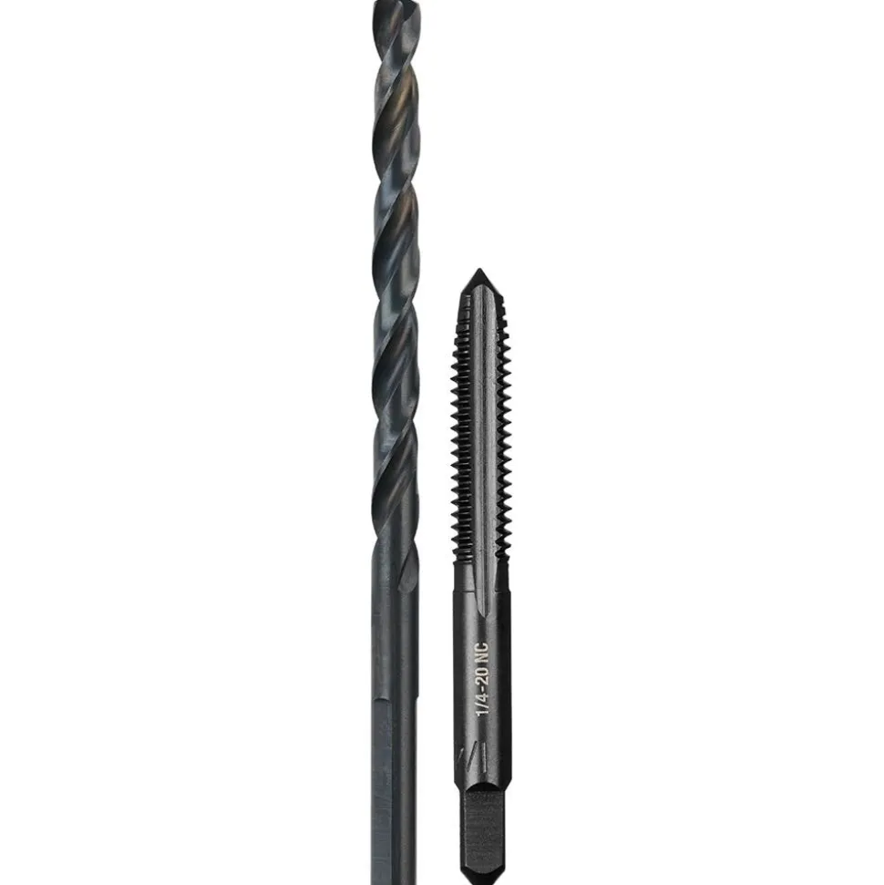 Milwaukee 1/4"-20 NC Straight Flute Plug Tap & #7 Drill Bit 49-57-5534