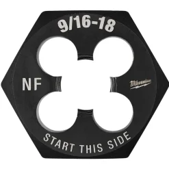 Milwaukee 9/16"-18 NF 1-7/16" Hex Threading Die 49-57-5368