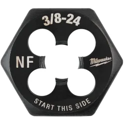 Milwaukee 3/8"-24 NF 1-Inch Hex Threading Die 49-57-5351