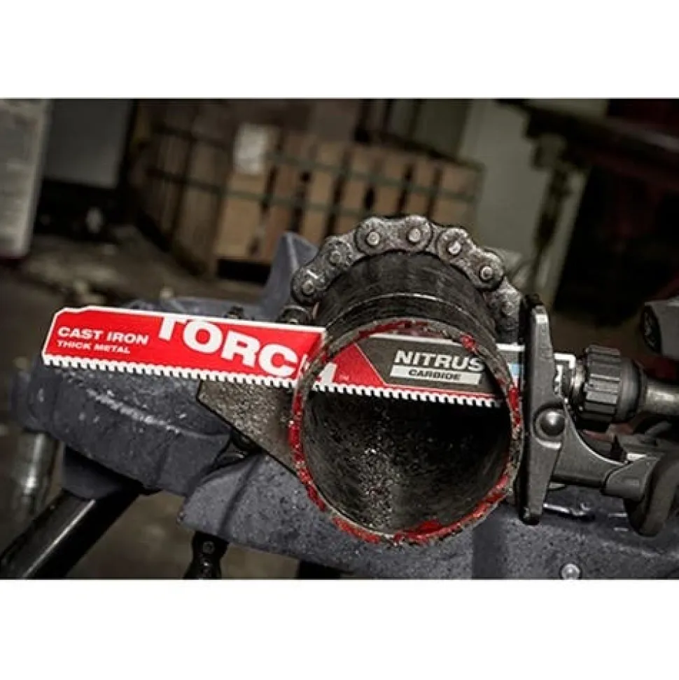 Milwaukee 6" NITRUS Carbide CAST IRON Torch Sawzall Blade (3 Pack) 48-00-5361