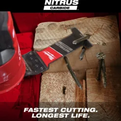 Milwaukee NITRUS CARBIDE Extreme Materials Universal Fit OPEN-LOK Multi-Tool Blade 5PK 49-25-1575