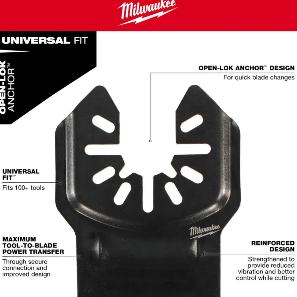 Milwaukee NITRUS CARBIDE Extreme Metal Universal Fit OPEN-LOK Multi-Tool Blade 10PK 49-25-1569