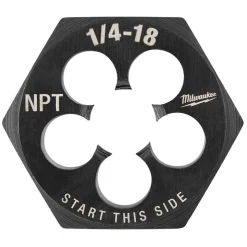 Milwaukee 1/4"-18 NPT 1-7/16" Hex Threading Die 49-57-5391