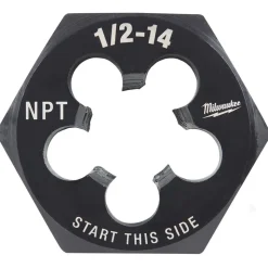 Milwaukee 1/2"-14 NPT 2-1/6" Hex Threading Die 49-57-5393